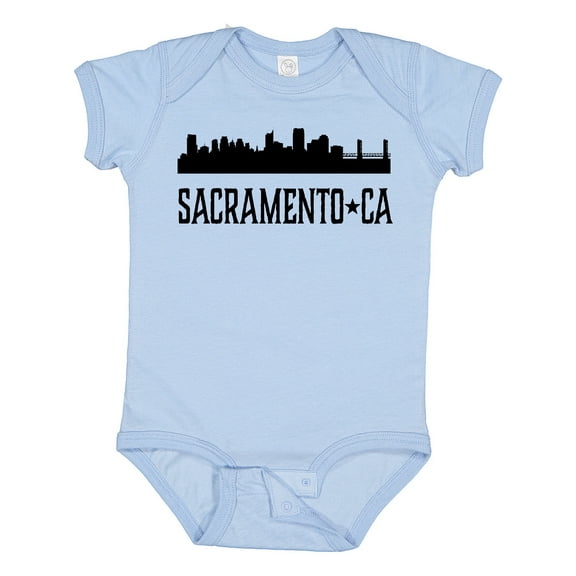 Inktastic Sacramento California City Skyline Boys or Girls Baby Bodysuit