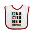 thumbnail image 1 of Inktastic Sacramento California Gifts Boys or Girls Baby Bib, 1 of 4