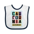 thumbnail image 1 of Inktastic Sacramento California Gifts Boys or Girls Baby Bib, 1 of 4