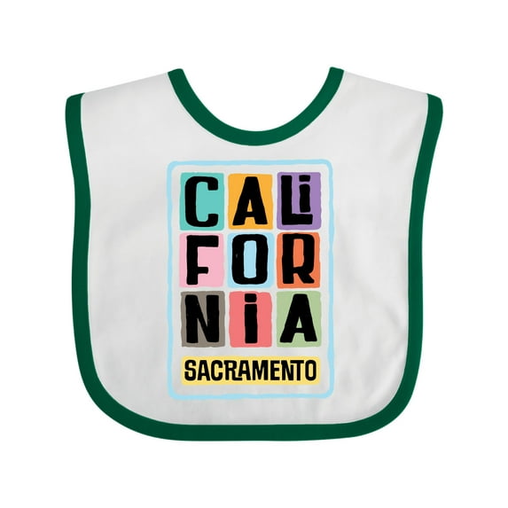 Inktastic Sacramento California Gifts Boys or Girls Baby Bib