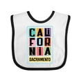 thumbnail image 1 of Inktastic Sacramento California Gifts Boys or Girls Baby Bib, 1 of 4