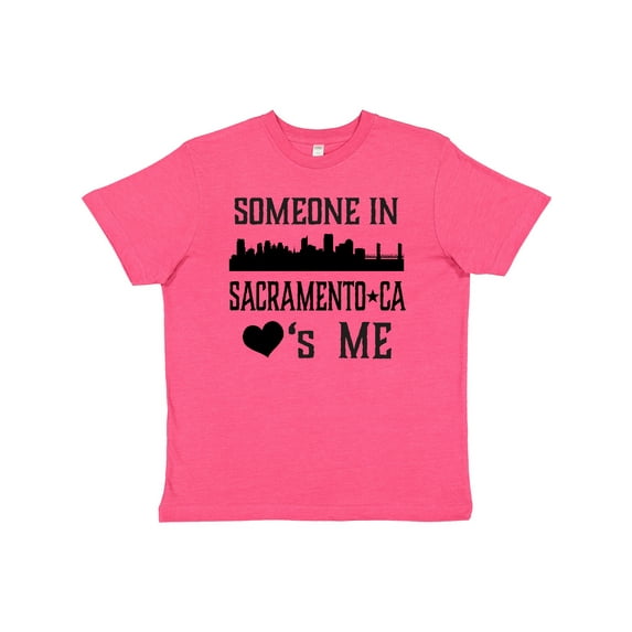Inktastic Sacramento California Someone Loves Me Skyline Youth T-Shirt