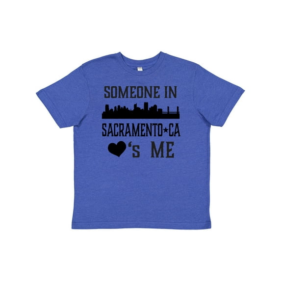 Inktastic Sacramento California Someone Loves Me Skyline Youth T-Shirt