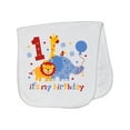 thumbnail image 1 of Inktastic Safari 1st Birthday Baby Burp Cloth, 1 of 3