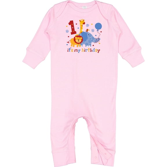 Inktastic Safari 1st Birthday Baby Romper Coveralls