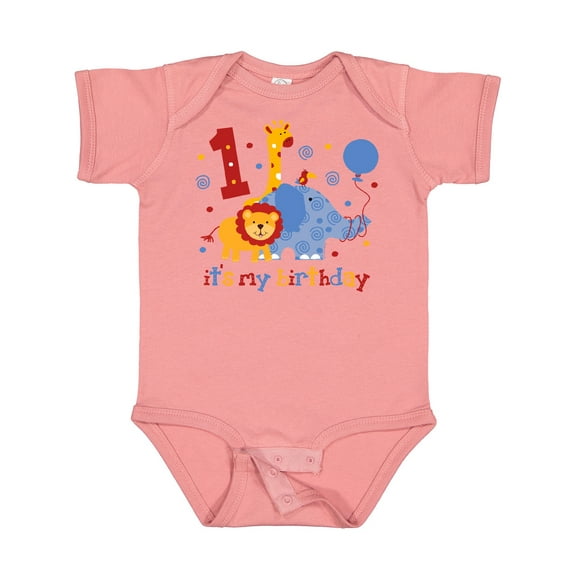 Inktastic Safari 1st Birthday Boys or Girls Baby Bodysuit