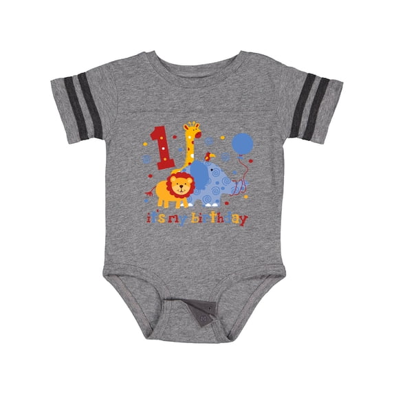 Inktastic Safari 1st Birthday Boys or Girls Baby Bodysuit