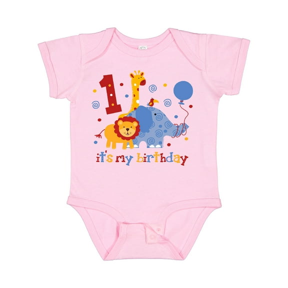 Inktastic Safari 1st Birthday Boys or Girls Baby Bodysuit