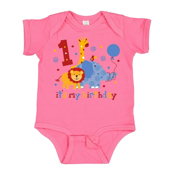 Inktastic Safari 1st Birthday Boys or Girls Baby Bodysuit