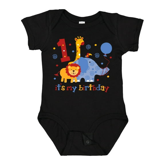 Inktastic Safari 1st Birthday Boys or Girls Baby Bodysuit