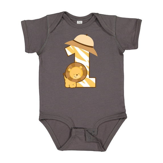 Inktastic Safari 1st Birthday Jungle Animal 1 Year Old Boys or Girls Baby Bodysuit