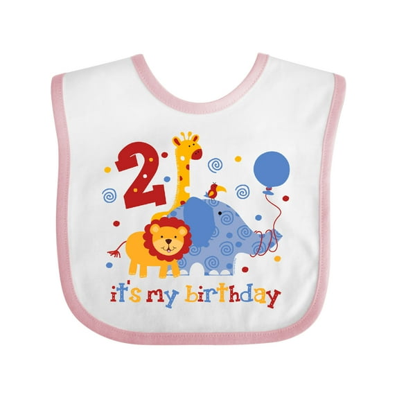 Inktastic Safari 2nd Birthday Boys or Girls Baby Bib