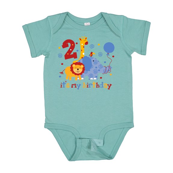 Inktastic Safari 2nd Birthday Boys or Girls Baby Bodysuit