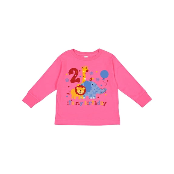 Inktastic Safari 2nd Birthday Boys or Girls Long Sleeve Toddler T-Shirt