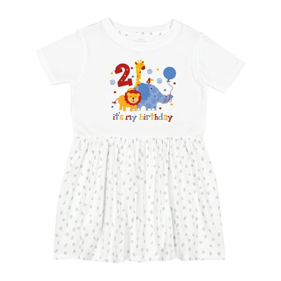 Inktastic Safari 2nd Birthday Girls Toddler Dress