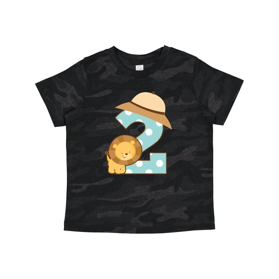 Inktastic Safari 2nd Birthday Lion Jungle Boys or Girls Toddler T-Shirt