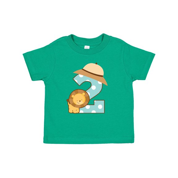 Inktastic Safari 2nd Birthday Lion Jungle Boys or Girls Toddler T-Shirt