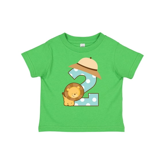 Inktastic Safari 2nd Birthday Lion Jungle Boys or Girls Toddler T-Shirt
