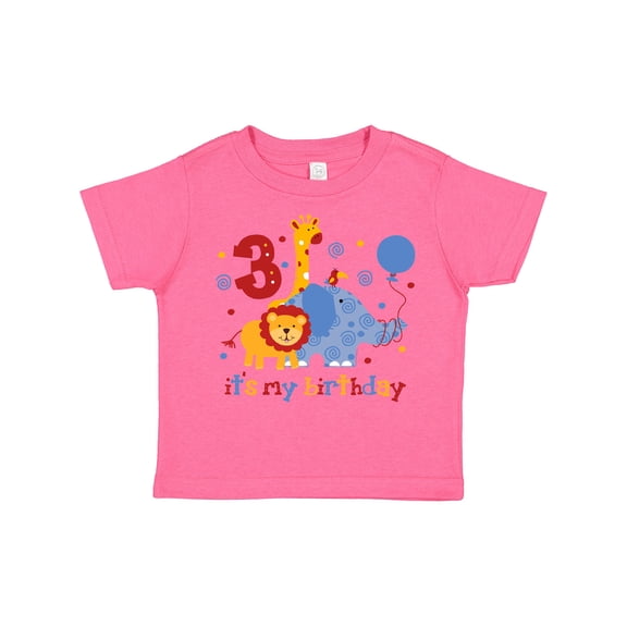 Inktastic Safari 3rd Birthday Boys or Girls Toddler T-Shirt