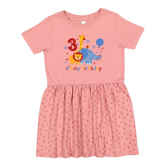 Inktastic Safari 3rd Birthday Girls Toddler Dress