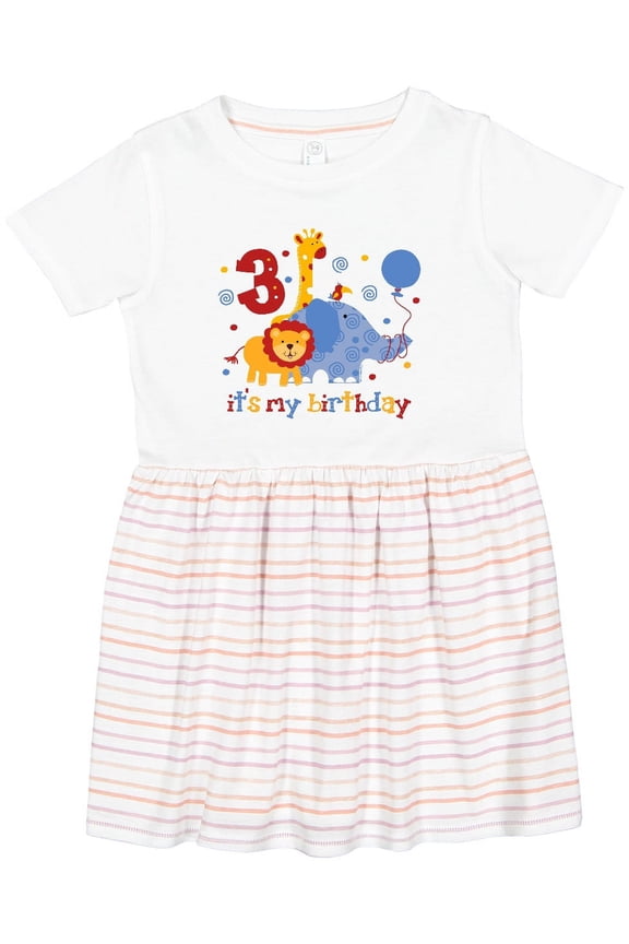 Safari 3rd Birthday Girls Toddler Dress