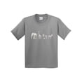 thumbnail image 1 of Inktastic Safari Animal Sketch Elephant Giraffe Lion Zebra Youth T-Shirt, 1 of 5