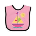 thumbnail image 1 of Inktastic Sailboat Girls Sailing Girls Baby Bib, 1 of 4