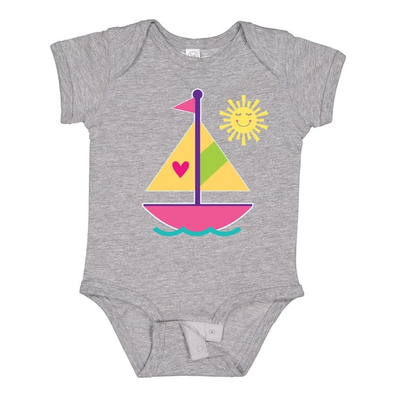 Inktastic Sailboat Girls Sailing Gift Girls Baby Bodysuit