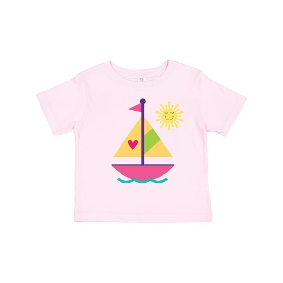 Inktastic Sailboat Girls Sailing Girls Toddler T-Shirt