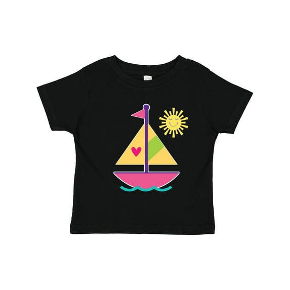 Inktastic Sailboat Girls Sailing Girls Toddler T-Shirt