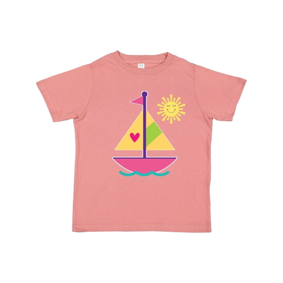 Inktastic Sailboat Girls Sailing Girls Toddler T-Shirt