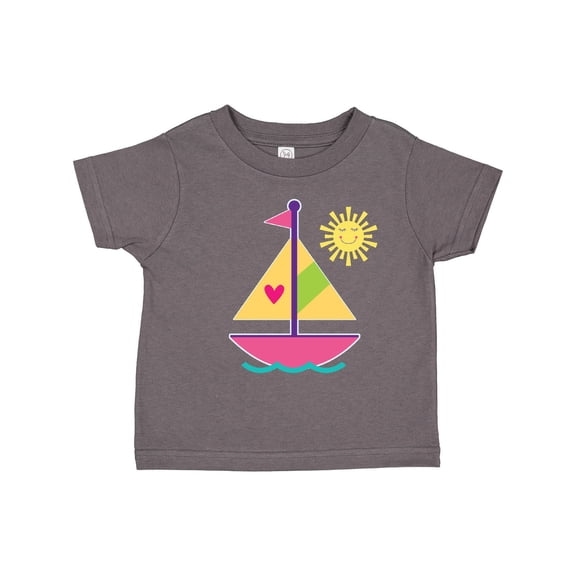 Inktastic Sailboat Girls Sailing Girls Toddler T-Shirt