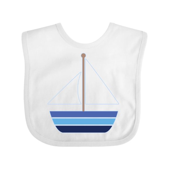 Inktastic Sailboat Nautical Sailing Boys or Girls Baby Bib