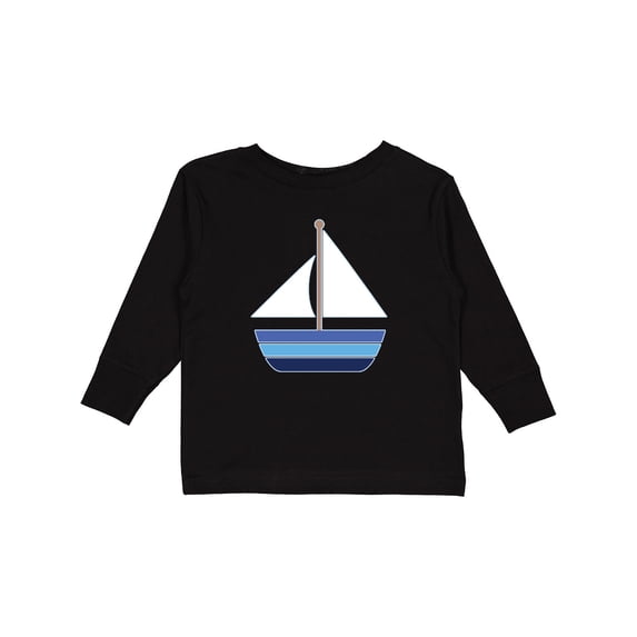 Inktastic Sailboat Nautical Sailing Boys or Girls Long Sleeve Toddler T-Shirt