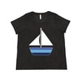 thumbnail image 1 of Inktastic Sailboat Nautical Sailing Women's Plus Size T-Shirt, 1 of 5