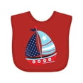 thumbnail image 1 of Inktastic Sailboat, Sailing Boat, Sails - Red Blue White Boys Baby Bib, 1 of 4
