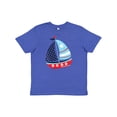 thumbnail image 1 of Inktastic Sailboat, Sailing Boat, Sails - Red Blue White Youth T-Shirt, 1 of 5