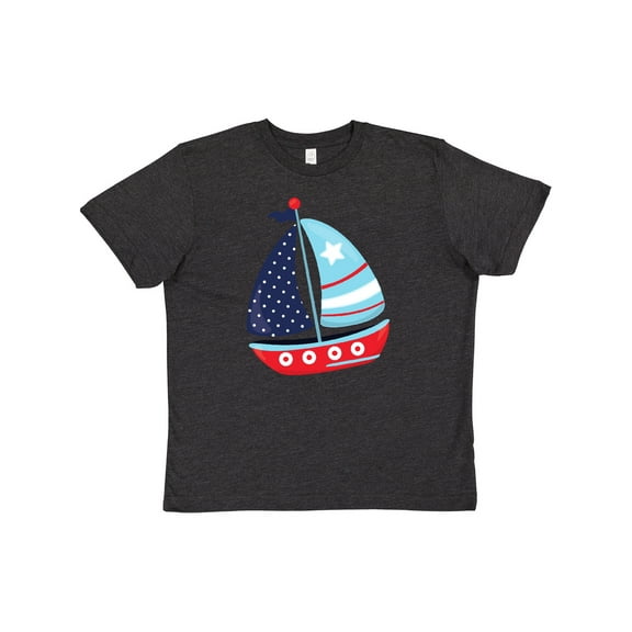 Inktastic Sailboat, Sailing Boat, Sails - Red Blue White Youth T-Shirt