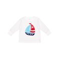 thumbnail image 1 of Inktastic Sailboat, Sailing Boat, Sails - Red White Blue Boys Long Sleeve Toddler T-Shirt, 1 of 5