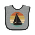 thumbnail image 1 of Inktastic Sailboat Vintage Nautical Sailing Boys or Girls Baby Bib, 1 of 4
