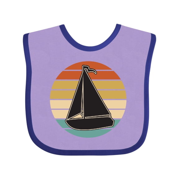 Inktastic Sailboat Vintage Nautical Sailing Boys or Girls Baby Bib