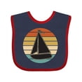 thumbnail image 1 of Inktastic Sailboat Vintage Nautical Sailing Boys or Girls Baby Bib, 1 of 4