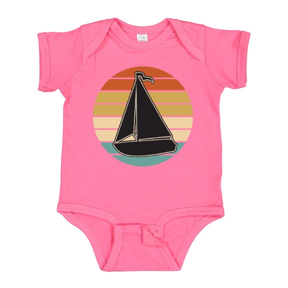 Inktastic Sailboat Vintage Nautical Sailing Boys or Girls Baby Bodysuit