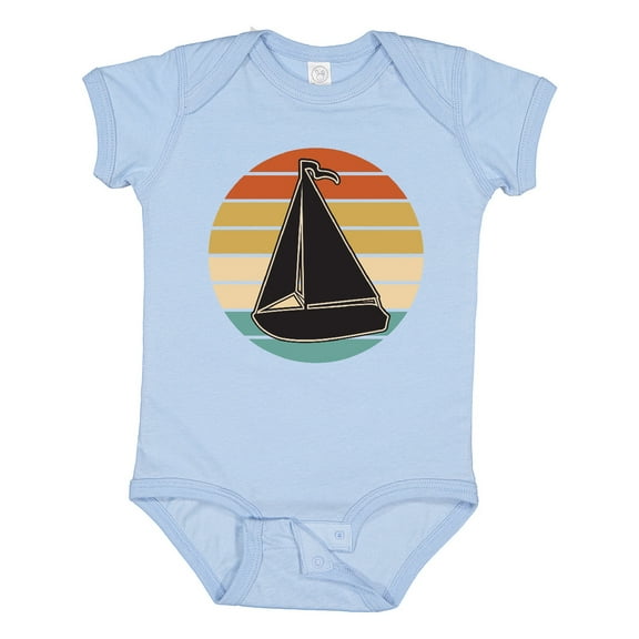 Inktastic Sailboat Vintage Nautical Sailing Boys or Girls Baby Bodysuit