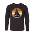 thumbnail image 1 of Inktastic Sailboat Vintage Nautical Sailing Long Sleeve Youth T-Shirt, 1 of 5