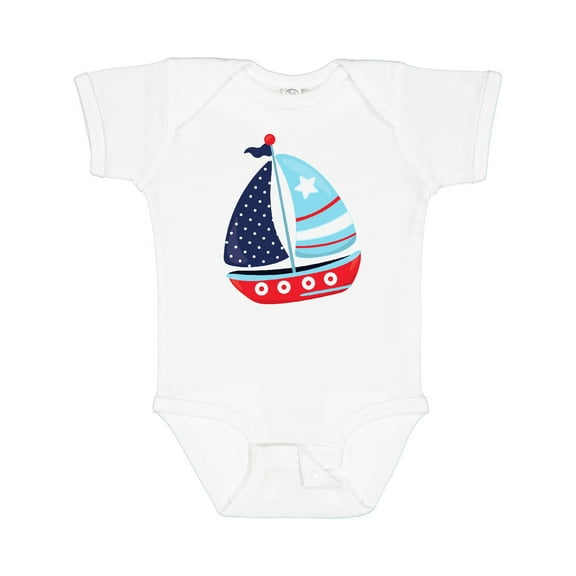 Inktastic Sailing Boat, Sailor, Sailing, Boat, Ship, Sails Boys Baby Bodysuit