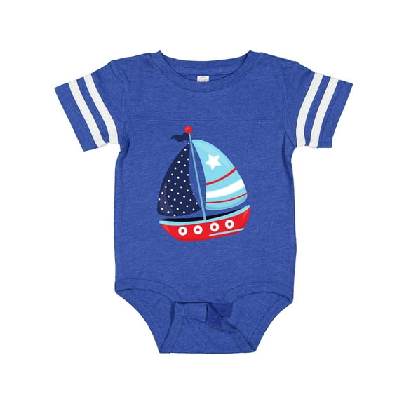Inktastic Sailing Boat, Sailor, Sailing, Boat, Ship, Sails Boys Baby Bodysuit