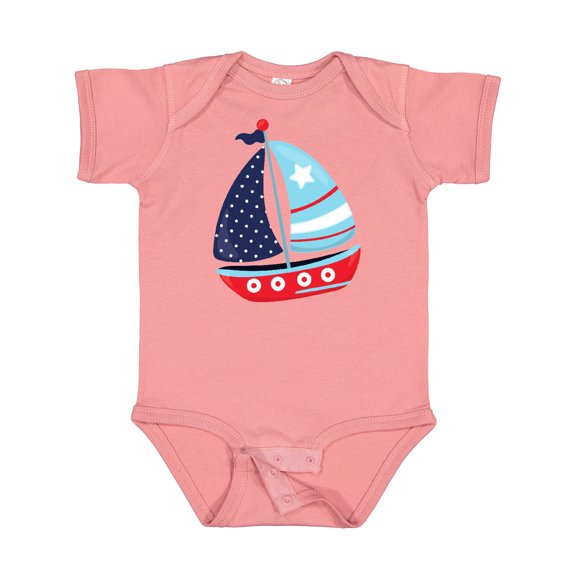 Inktastic Sailing Boat, Sailor, Sailing, Boat, Ship, Sails Boys Baby Bodysuit