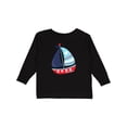 thumbnail image 1 of Inktastic Sailing Boat, Sailor, Sailing, Boat, Ship, Sails Boys Long Sleeve Toddler T-Shirt, 1 of 5