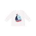 thumbnail image 1 of Inktastic Sailing Boat, Sailor, Sailing, Boat, Ship, Sails Boys Long Sleeve Toddler T-Shirt, 1 of 5